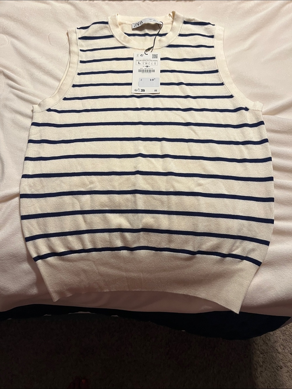 Zara Women’s Striped Sleeveless Knit Top